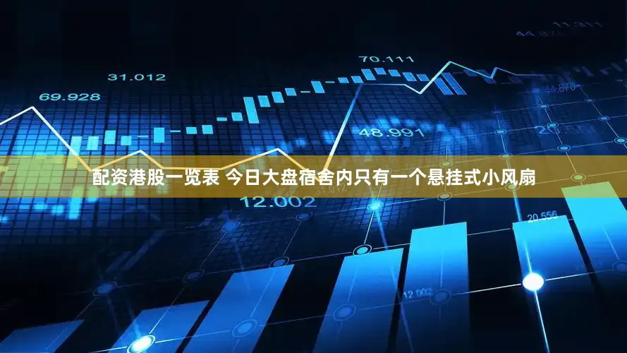 配资港股一览表 今日大盘宿舍内只有一个悬挂式小风扇